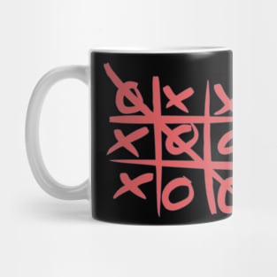 Tic Tac Toe - X and O Graphic - Board Game Mug